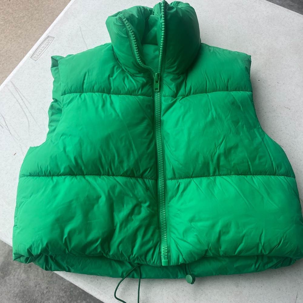 Green Puffer Vest